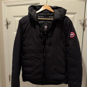 Canada Goose Men's Black Hooded Puffer Jacket